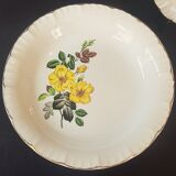 Set of 10 Digoin Sarreguemines hollow plates