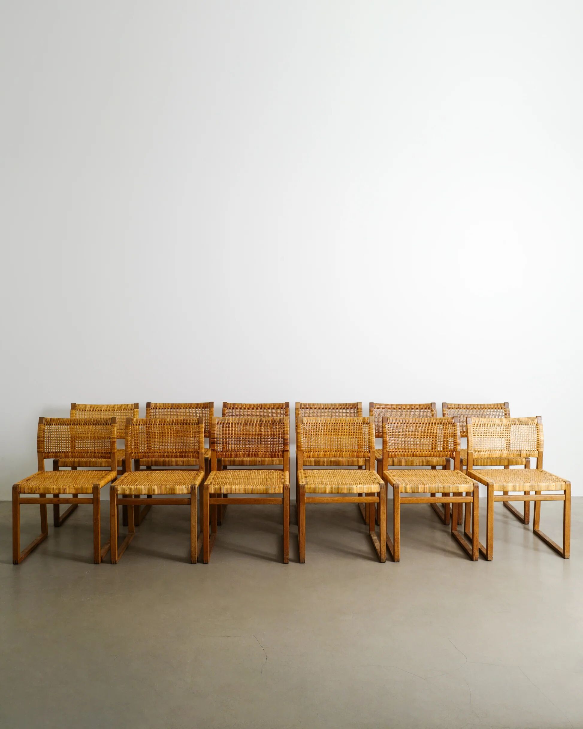 Danish Mid Century Wooden Dining Chairs by Børge Mogensen, 1960s