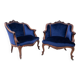 Antique pair of armchairs from the second half of the 19th century, France. After renovation.