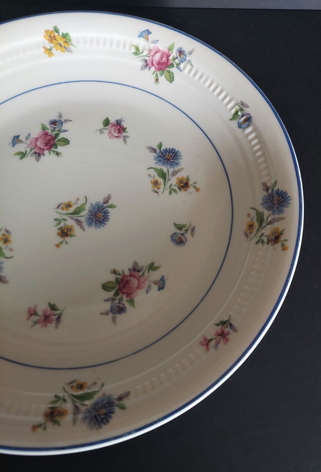 Round serving dish porcelain Limoges Michelaud Lucien 1908