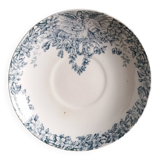 Assiette Saint Amand Lebacqz & Bouchart décor Colombier, début 20ème