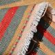 2x6 Kilim Salmon & Red Modern Decorative Wool Kilim Rug, 73x188 Cm