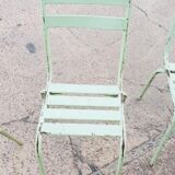 Four vintage metal chairs