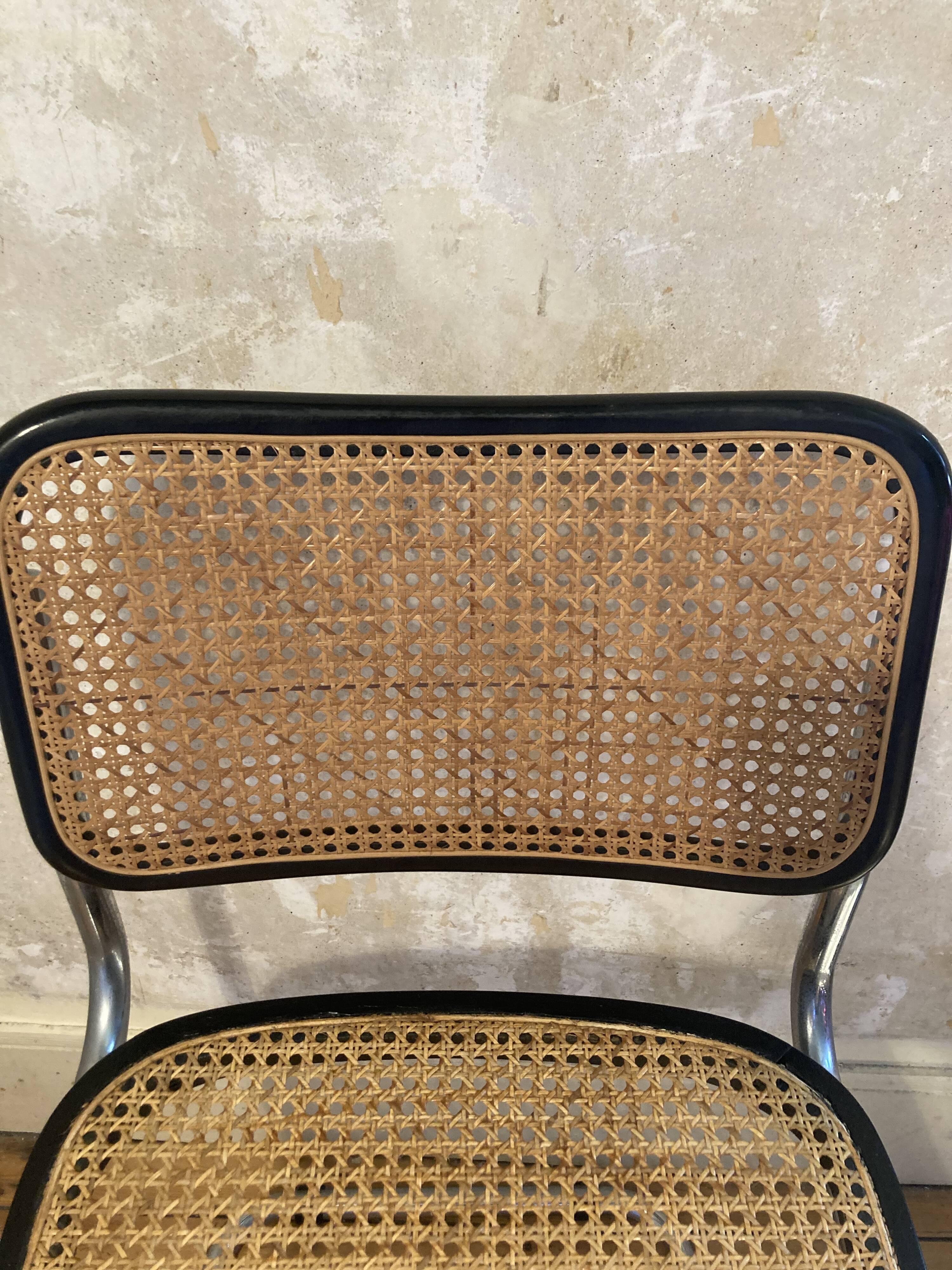 Black Marcel Breuer chair b32