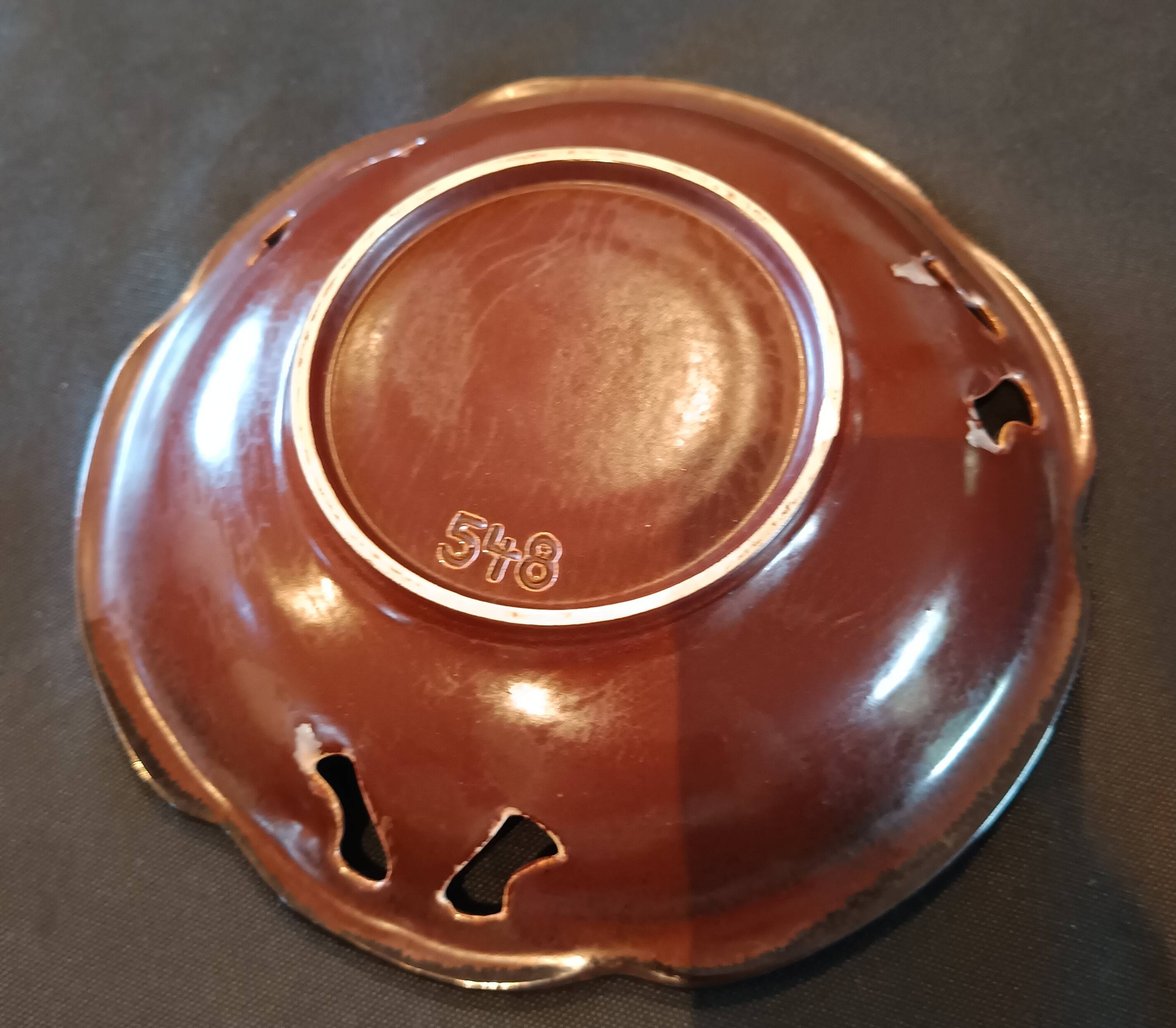 Vintage ceramic fruit bowl or catch-all West Germany 548