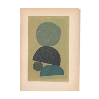 Painting on paper by Eawy illustration M334