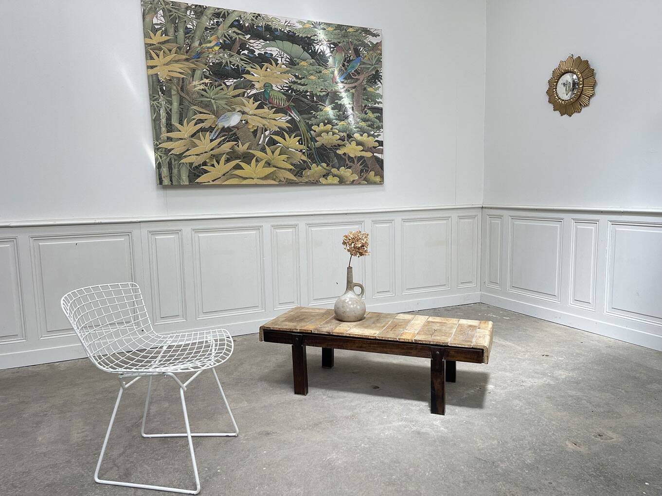 Herbarium coffee table by Roger Capron 1950's