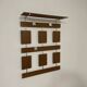 Wall coat rack