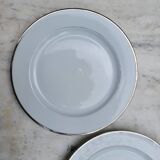 5 Bernardeau Limoges porcelain dessert plates