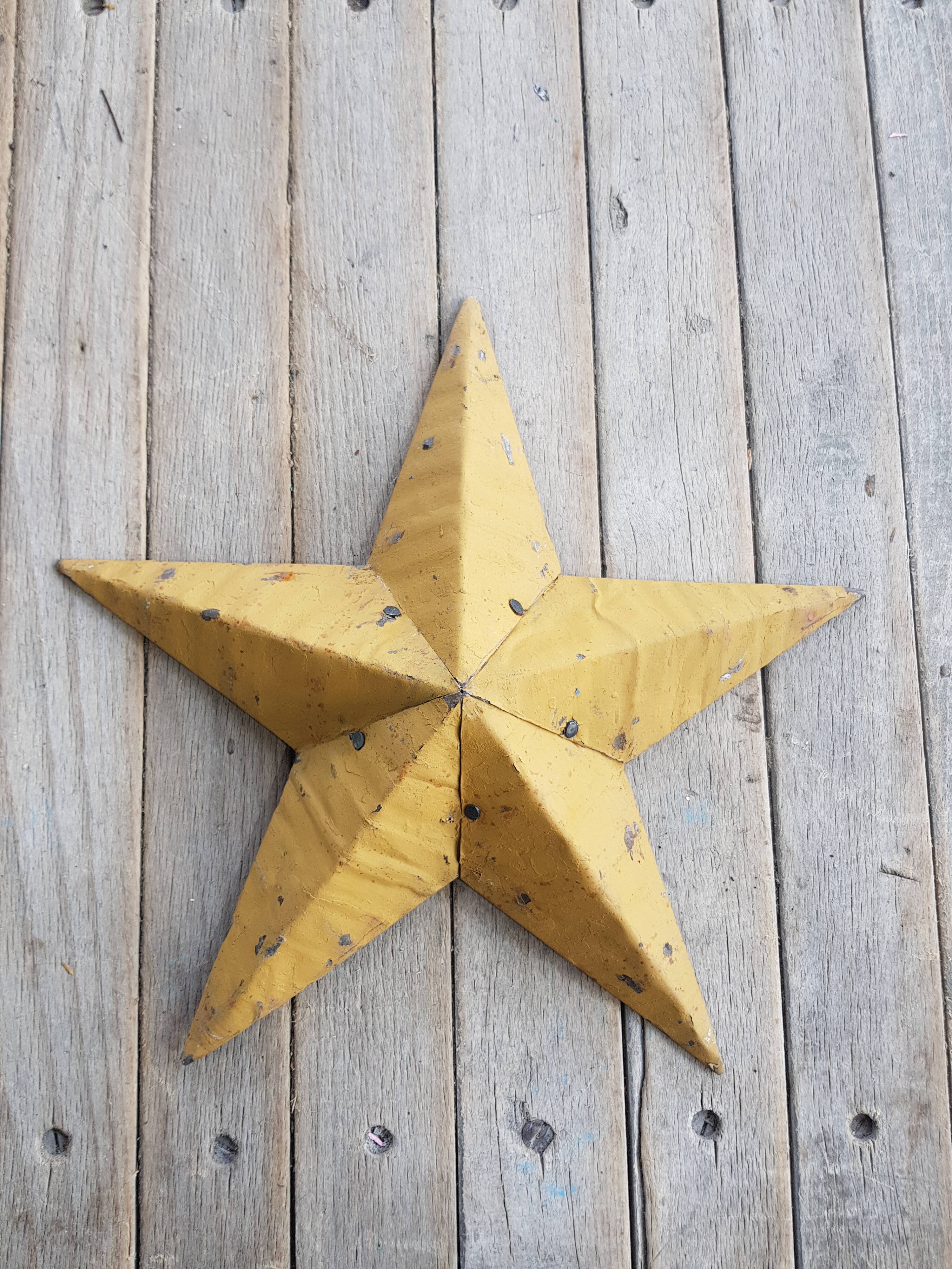 Star amish small model 30 cm mustard
