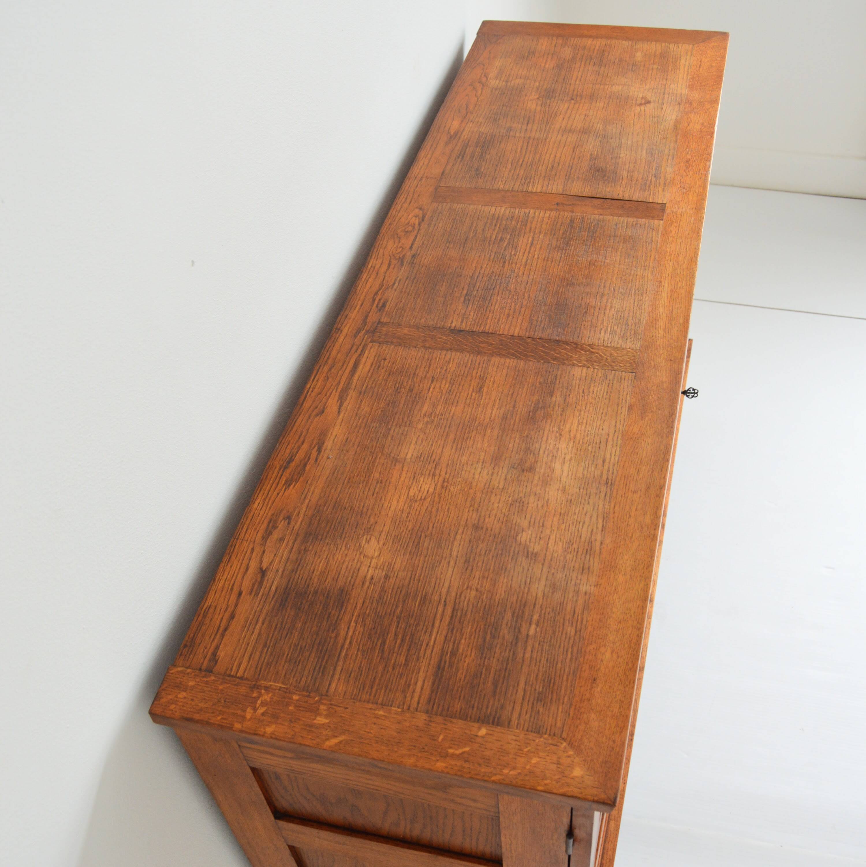 Rare René Gabriel oak sideboard from the 40s / 50s vintage