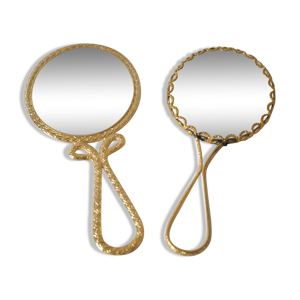 Paire de miroirs face - main
