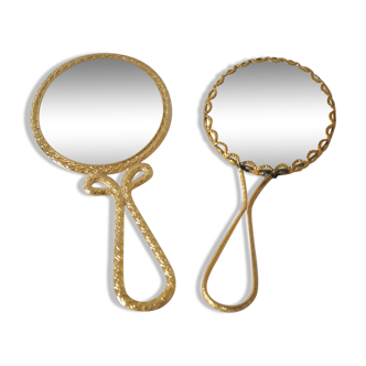 Hand-facing mirrors porcelain from Vintage Limoges
