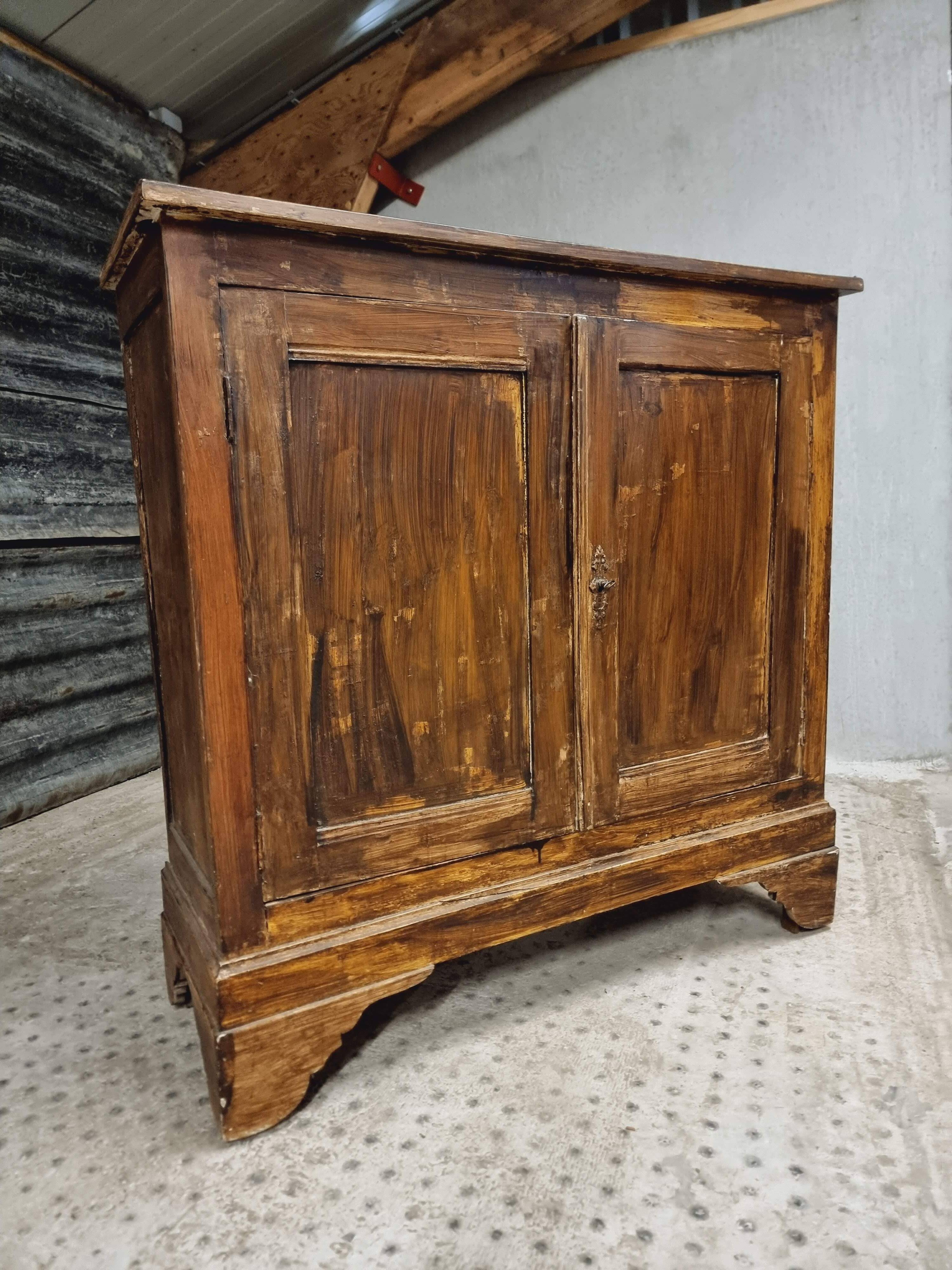 Antique sideboard, farmhouse cabinet, 112x114cm
