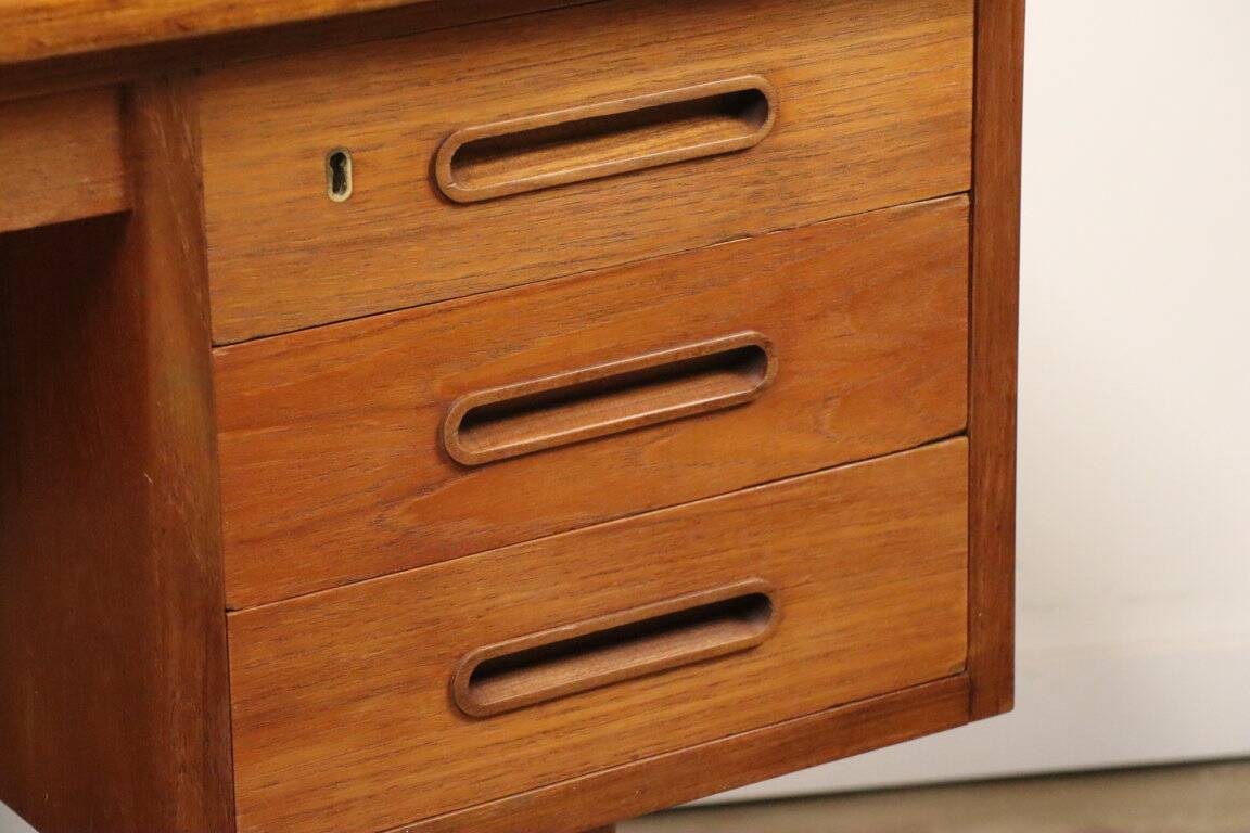 Scandinavian double-sided teak desk, 1960