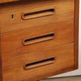 Bureau scandinave double face en teck, 1960