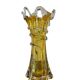 Vintage amber glass vase Hospodka for Chribska