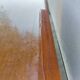 commode aux pieds compas, effet miroir, vintage