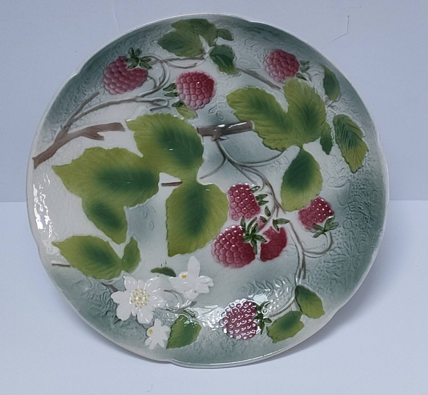coupe barbotine décor main framboise