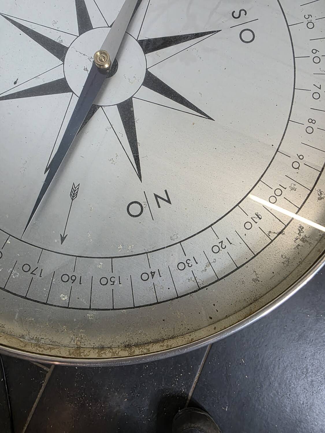 compass coffee table, 1960