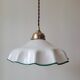 Suspension en opaline blanche