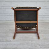 1960s, set of 4 Danish dinning chairs, solid teak wood, original condition.