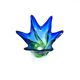 Sculptural Murano Vase – Cobalt Blue & Green - circa 1960