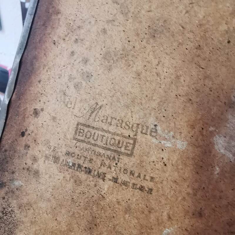 Brass mirror 51x32cm