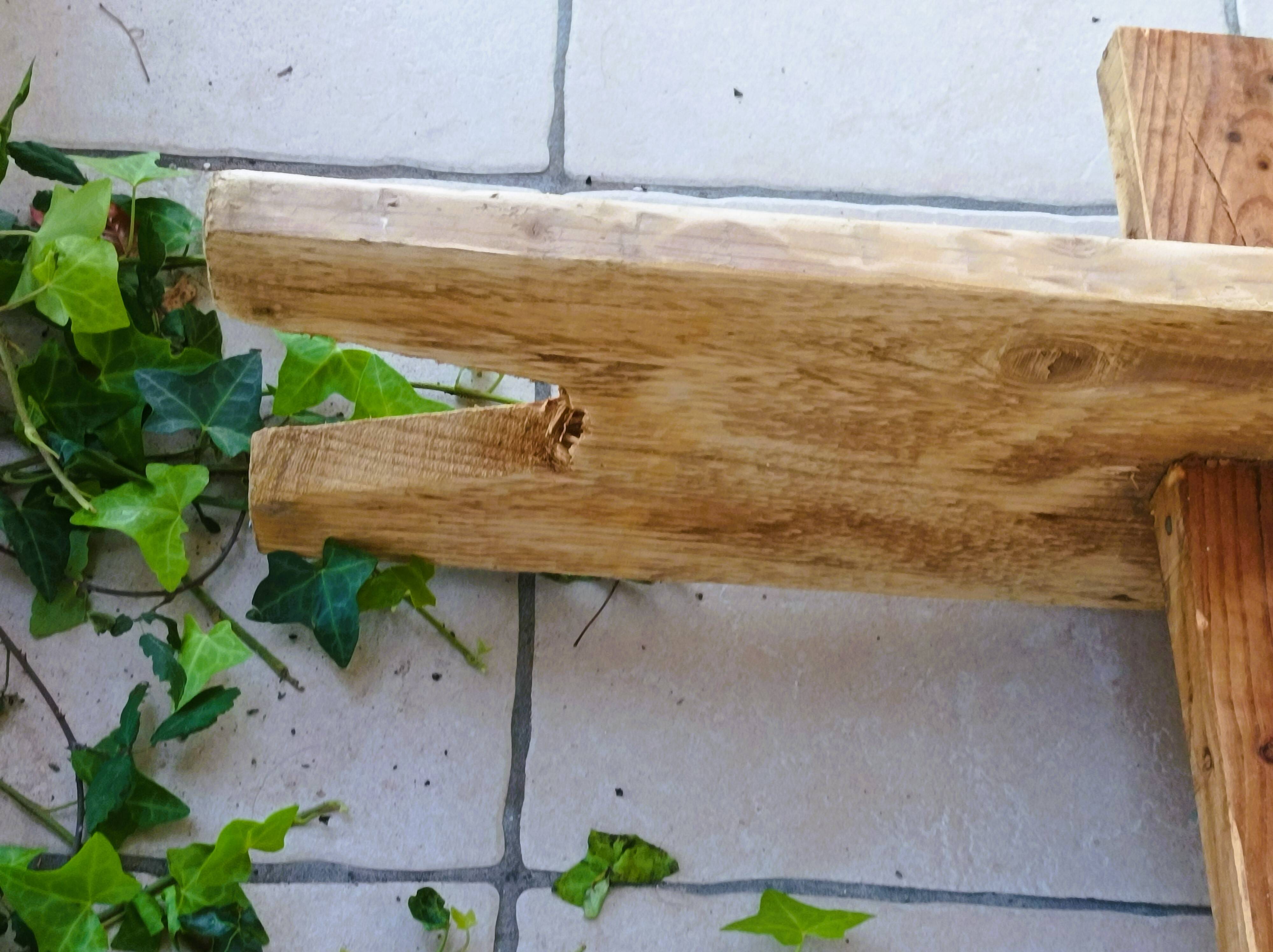 Handcrafted bench