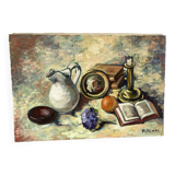 Nature morte signée