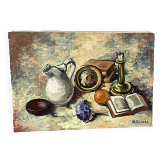 Nature morte signée