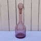 Blown glass bottle with bubbles, Biot glassware style, vintage