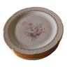 Lot de 8 assiettes plates porcelaine Limoges