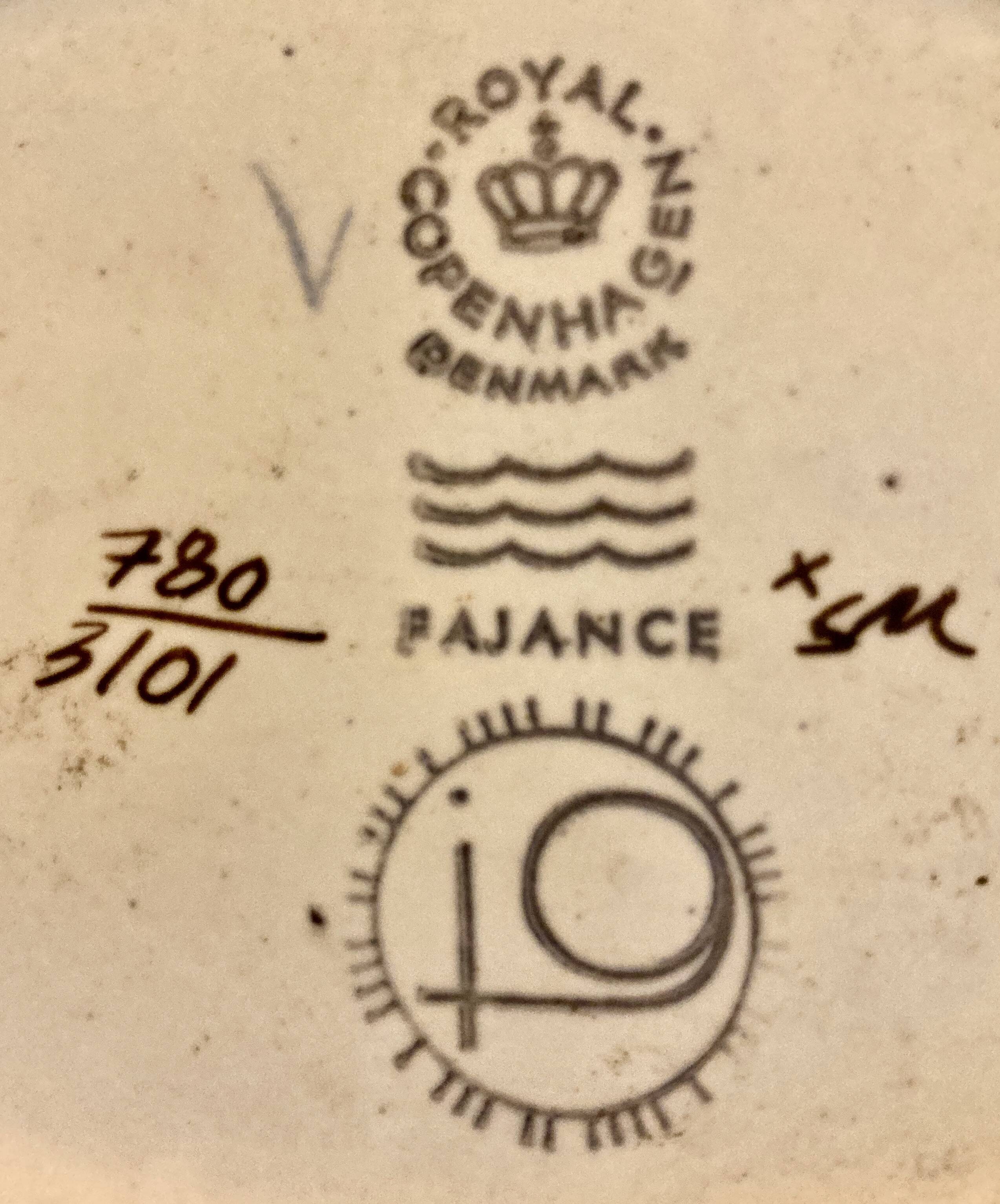 Danish vase - Baca - Johanne Gerber - Royal Copenhagen - Denmark - vintage size XXL