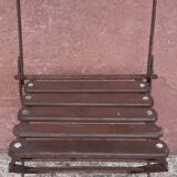 Foldable wrought iron chair
