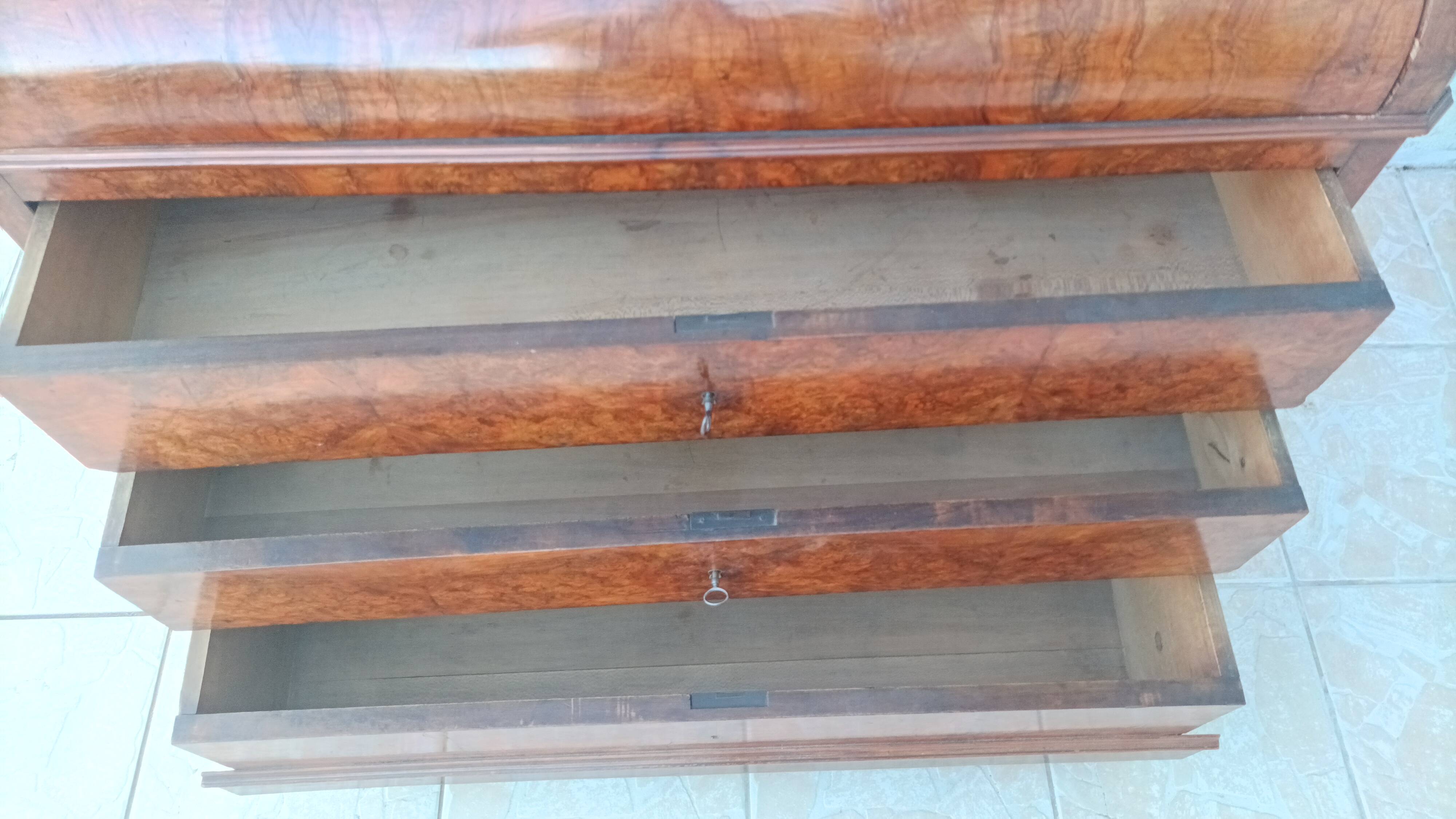 Louis Philippe walnut chest of drawers