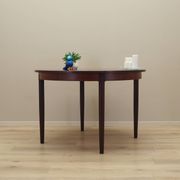 Table ronde en palissandre, design danois, années 1970, production : Danemark
