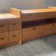 Danish TV cabinet in solid beech from the 70s-80s