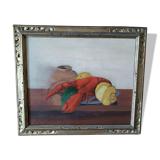 still life painting with lobster