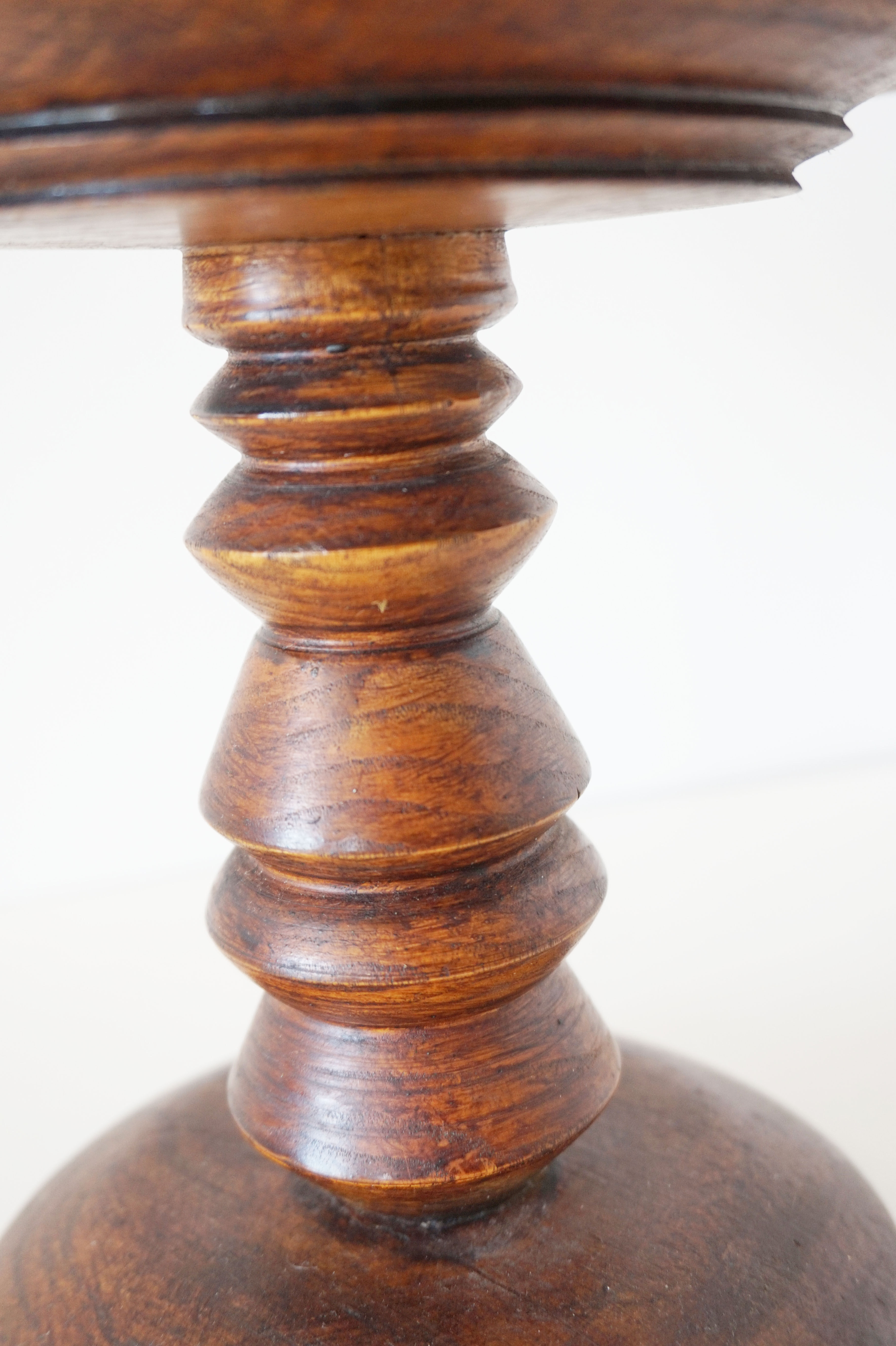 Vintage turned wooden fruit cup