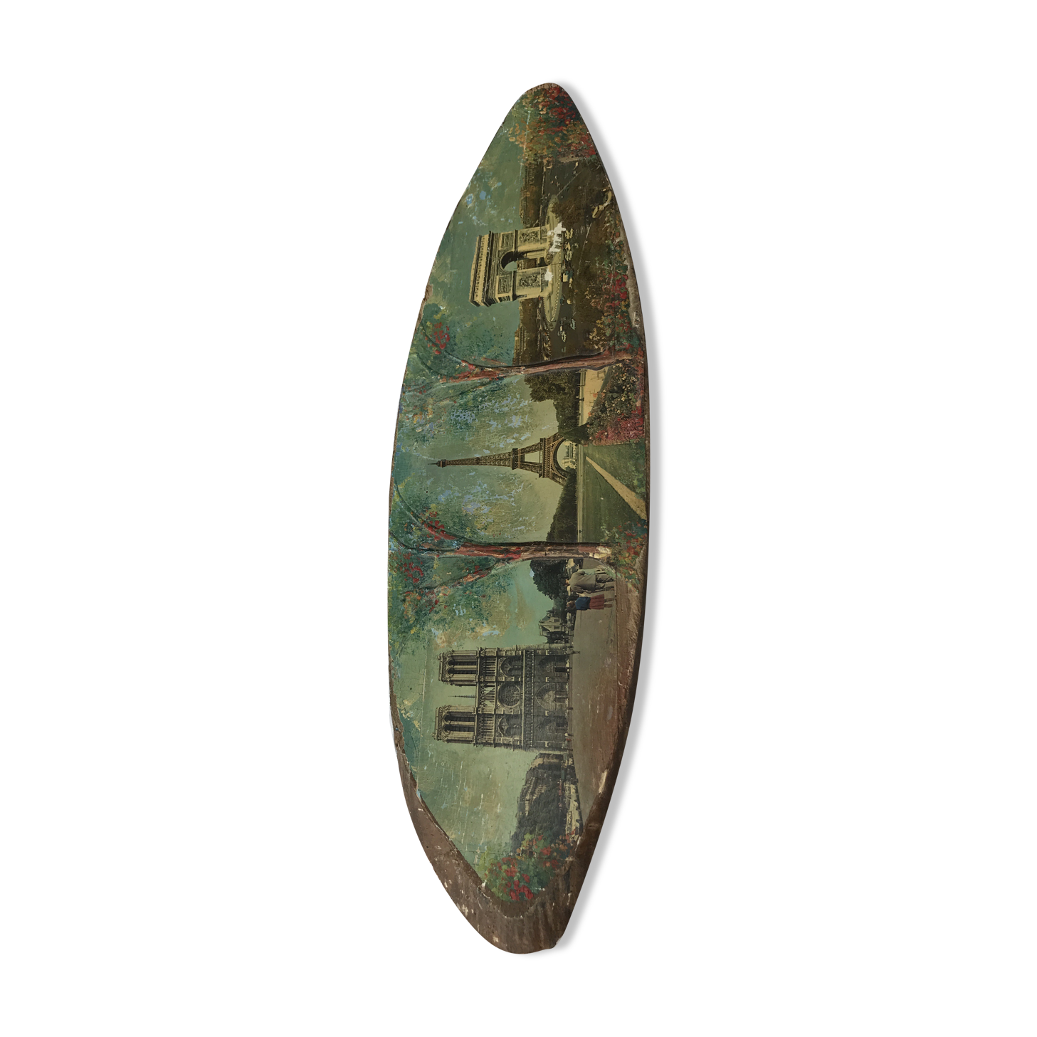 Memories paris vintage wood plank paint