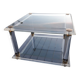 Table basse plexiglas verre vintage design années 70