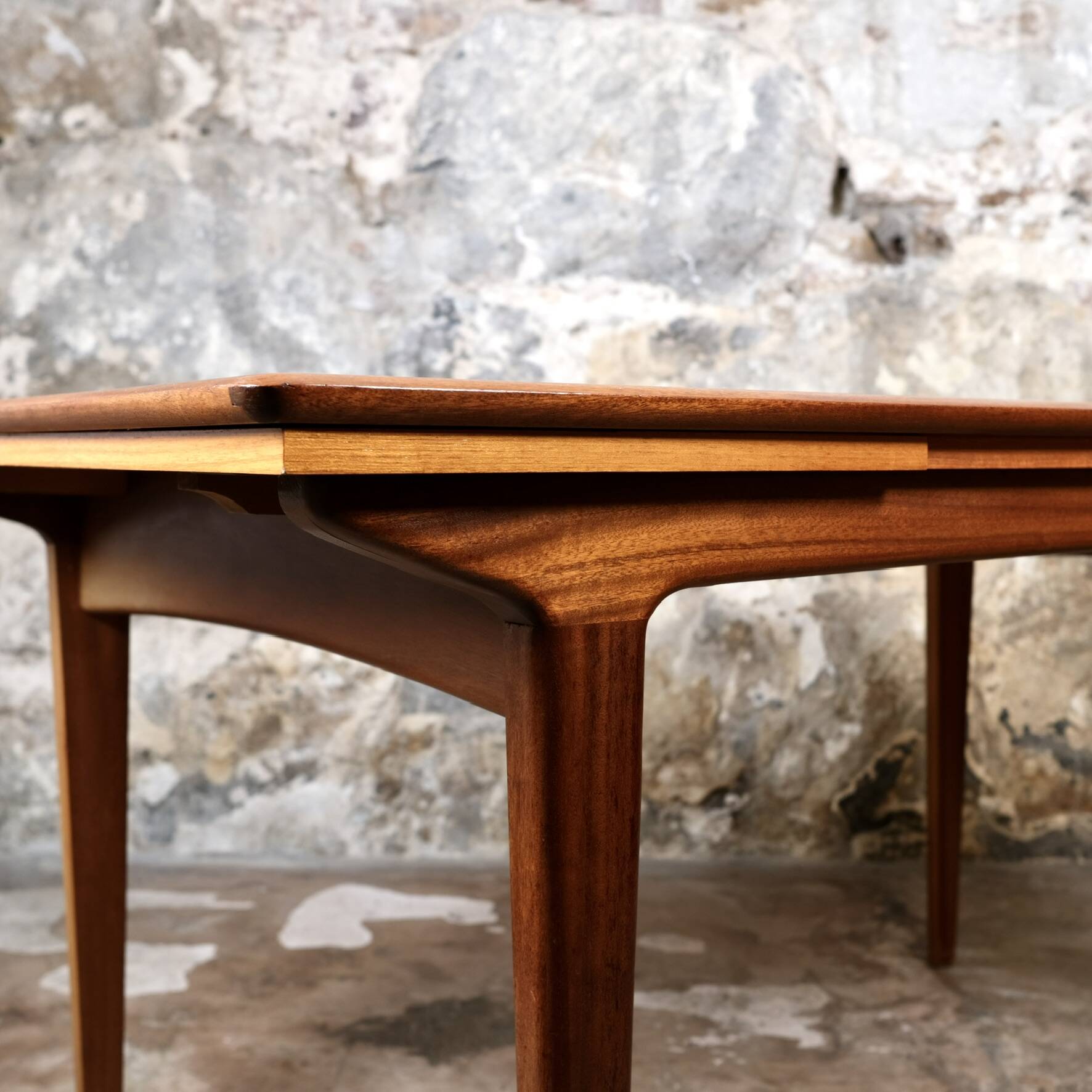 Scandinavian style teak dining table, LB Éditions, France, 1960