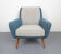1950s armchair in grey and blue