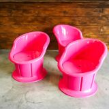 Pink Popptorp armchair, Ikea 90s