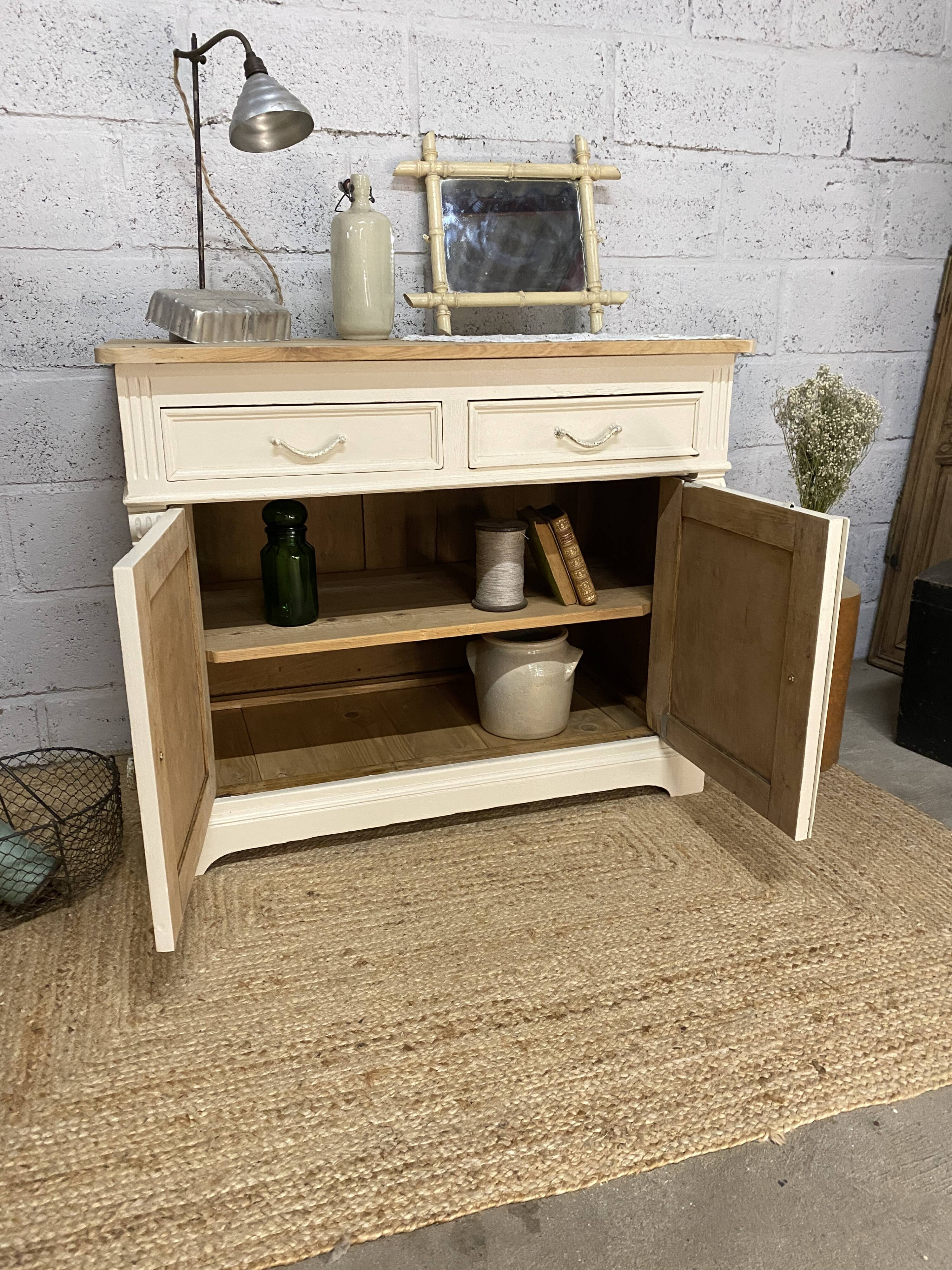 Renovated buffet oak top