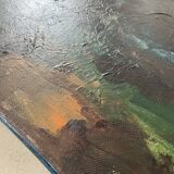 Abstract painting on canvas