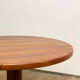 Round Mid Century Dining Table made out of massice teak wood, Denmark, 1970s