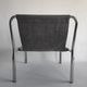 Armchair in chromed metal tubes and canvas from the years 70