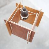 Vintage Scandinavian teak pendant lamp